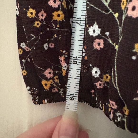 NWT Max Studio Black Floral Mid sleeve Dress - Picture 4 of 5